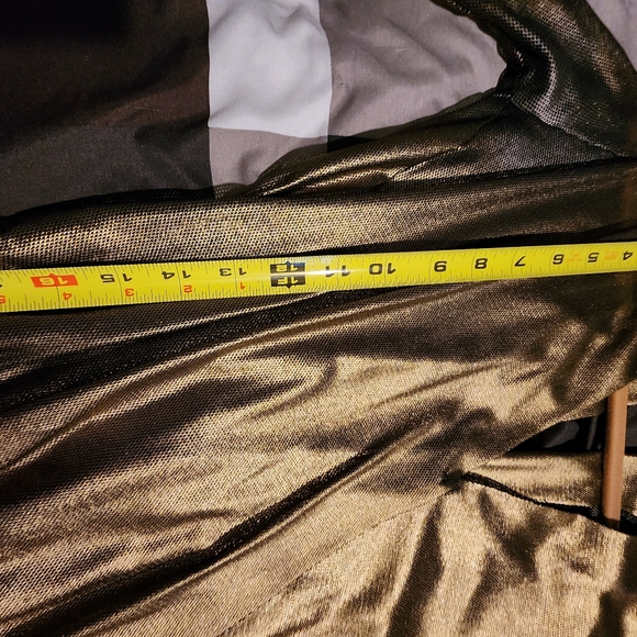 Flattering Gold Bodysuit - Picture 6 of 9